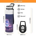 thumbnail image 3 of Butterflies Bottle Sports Water Bottle Portable Travel Mug 32oz BPA Free Leak Proof Straw Transparent Tritan for Gym Yoga Cycling Camping, 3 of 7