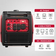 PowerSmart 4800W/3800W Portable Inverter Generator with Electric Start, CO Detection and RV-Ready