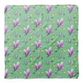 thumbnail image 4 of Bimba Green Leaves & Magnolia Floral Printed Pure Silk Scarf Neck Wrap Summer Hair Bandanas For Women 40 x 80 Inches, 4 of 6