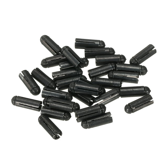 Unique Bargains Protecteurs de Fléchettes, Lot de 15 Accessoires en Aluminium, Noir