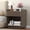Walnut, variant on Frmobepts Fluted Nightstand with Charging Station, 22" Modern Side Table with Drawer End Table with Open Storage, Bedside Table for Bedroom, Living Room, Natural Oak