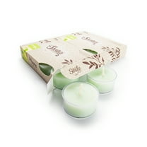 Cucumber Melon Tealight Candles Multi Pack - 12 Green Premium Scented Tea Lights - Natural Oils - Shortie's Candle Company