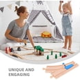 thumbnail image 3 of 2pcs Wooden Train Track Intersections Switch Track Accessories Toy Train Set Compatible With Major Brands Educational And Fun For Kids, 3 of 4