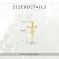 thumbnail image 5 of YAFEINI 14K Yellow Gold Faith Jesus Cross Necklace Religious Script Cross Pendant Necklace Jewelry Mothers Day Gifts for Women Cross Necklace Gifts (Faith), 5 of 6
