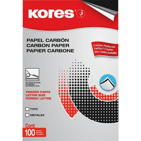 Industrias Kores, ITKKOR115TWBK, Paper Carbon, 100 / Box,