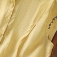 thumbnail image 5 of Linen Tops for Women, Yigetop Tank Top for Women Solid Color Sleeveless Blouse Summer Cotton Linen Shirts Casual Round Neck Basic Top Cotton Boho Tops for Women Yellow 3XL, 5 of 9
