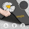 thumbnail image 3 of Zufioo Keep Life Simple Daisy Flower Print Car Floor Mats Four-piece Set, Car Interior Accessories - Corrosion-resistant, Non-Slip, Suitable for Cars, Trucks, Vans, 3 of 7