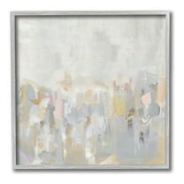 Stupell Industries Grey Gradient Landscape Abstract Painting Gray Framed Art Print Wall Art, 17 x 17