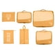 thumbnail image 2 of Set de 6 piezas para empaquetar - organizadores de equipaje de viaje con bolsa para zapatos, estuche para electrónica y cosméticos, malla transpirable, plegable, 6 tallas, 2 of 6