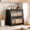 Black, variant on BGTREND Bread Box With Trapezoidal Bamboo for Kitchen Countertop, Spacious Wooden Corner Bread Storage Container, Under Cabinet Organizer(White,Monolayer)