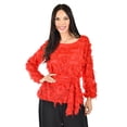 thumbnail image 1 of Blusa con diseño texturizado Roman Fashion / Juvenil, 5105 (Rojo) rojo G, 1 of 6