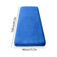 thumbnail image 2 of Extra Large Coral Fleece Bath Mat, Soft Shaggy Absorbent Bathroom Rug with Non-Slip Latex Backing, Quick-Dry Machine-Washable Floor Carpet for Tub, Shower, Vanity, or Bedroom, 47in, Blue, 2 of 8