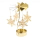 thumbnail image 1 of Candelabro giratorio para velas de té, regalo de Navidad, luz de ambiente, decoración de bodas Copo de nieve, 1 of 9