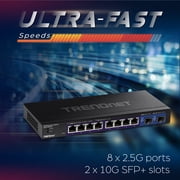 TRENDnet TEG-3102WS, 10-Port Multi-Gig Web Smart Switch