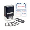 5-in-1 Self-Inking Date Stamp, Black