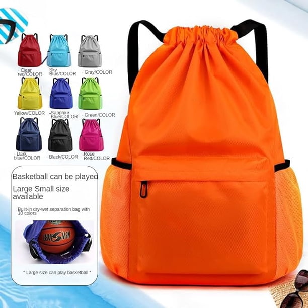 Drawstring Bag, Lightweight String Backpack with Water Bottle