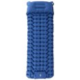 thumbnail image 2 of Almohadillas autoinflables portátiles, colchoneta autoinflable ligera para acampar y dormir con almohada para senderismo al aire libre, mochilero, azul, 2 of 10