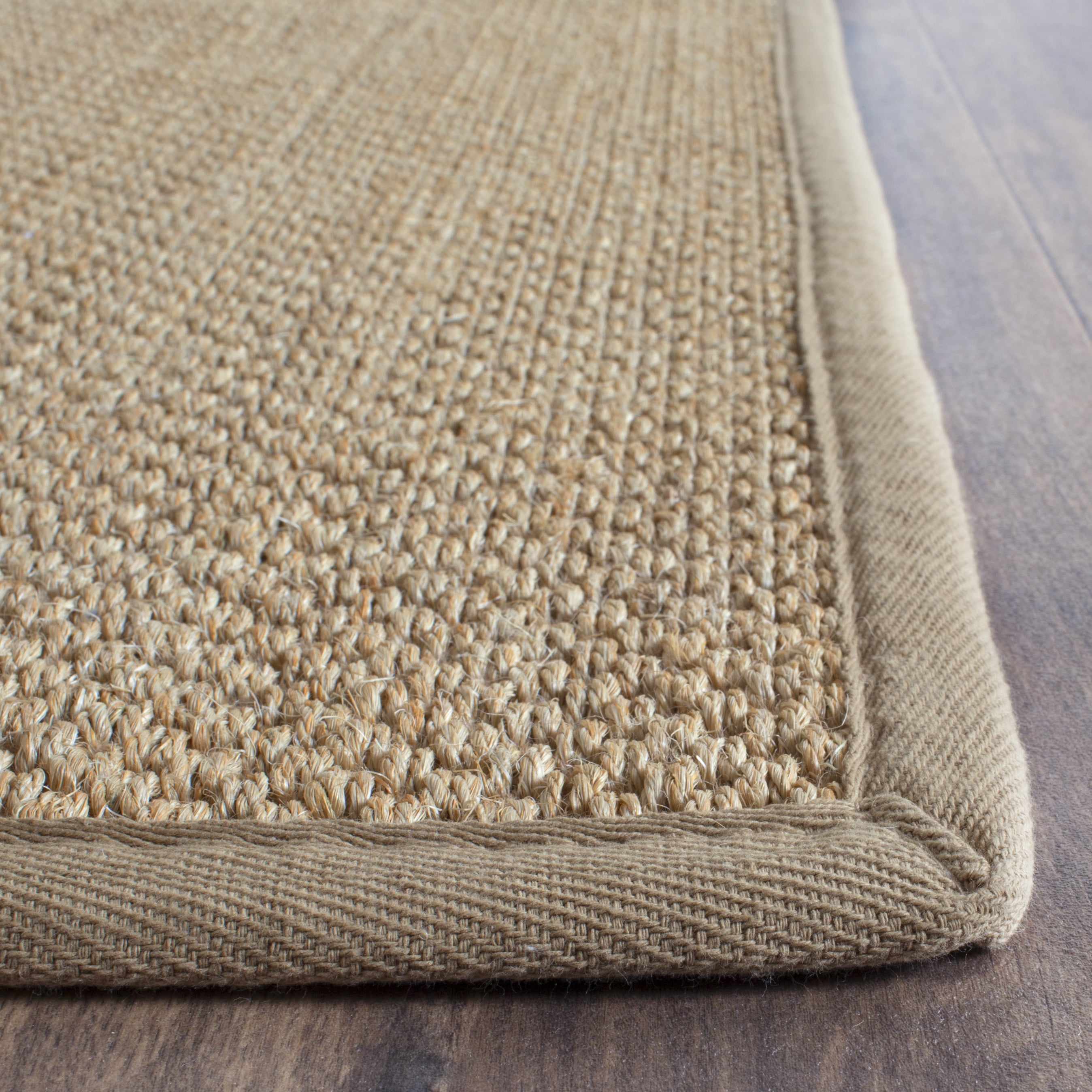 Safavieh Natural Fiber Jovana Solid Runner Rug, Maize/Linen, 2' x 8'