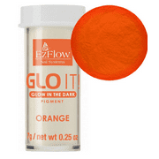 EzFlow Nail Systems GLO IT! Glow in the Dark Pigments-Orange 7g/0.25 oz