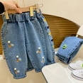 thumbnail image 7 of FDDMis Toddler Girl Jeans Winter Jeans Baggy Pants for Girls Baby Girl Clothes 6-9 Months Teen Gift Ideas Baby Winter Clothes Boys 2t Clothes for 11, Red 12-18 Months, 7 of 7