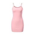 thumbnail image 5 of TAGOLD Womens Camis Sleeveless V Neck Dress Solid Color Slim Bodycon Mini Cami Dress, 5 of 5