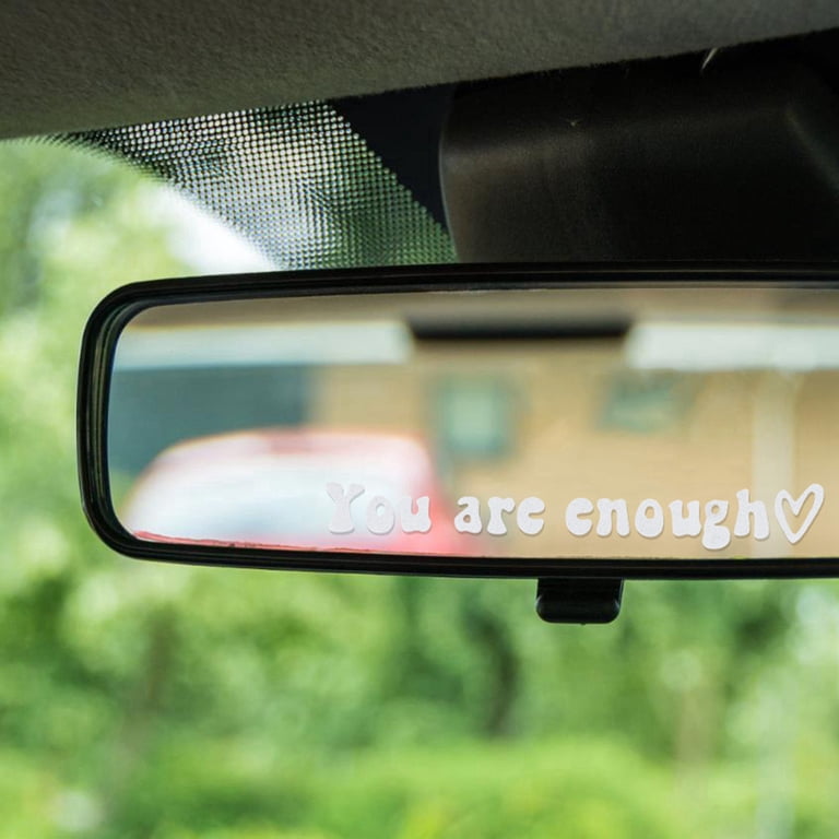Drive Safe Heart Mirror Decals, 3-Pack Reflective Letter Stickers For Car Windows – Cute Gift For Drivers