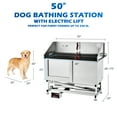 "COZ Elevated Dog Bathing Station, Electric Pro Pet Grooming Tub, 50