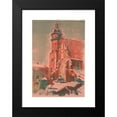 thumbnail image 2 of Leon Wyczółkowski 14x18 Black Modern Framed Museum Art Print Titled - Corpus Christi Church in Krakow (1903), 2 of 5