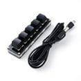 thumbnail image 6 of 5-Key Mini Mechanical Keyboard Custom Shortcut Programmable M0B0 Control Z1E3, 6 of 9