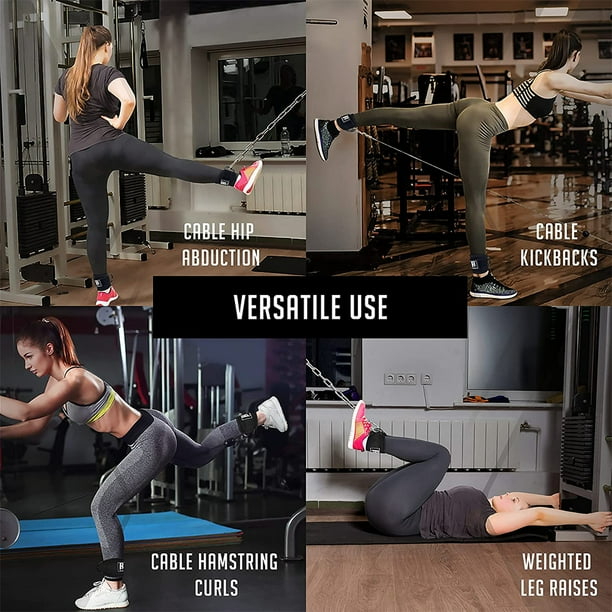 Hamstring Cable Leg Exercises With Ankle Straps Ankle Straps (Pair