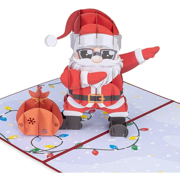 Cartes De Noël 3D Pop Up Cartes De Voeux Vacances Cadeaux Pour