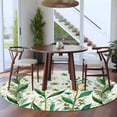 thumbnail image 4 of Saint Patrick's Day Washable Area Rug&nbsp;6 ft Watercolor Spring Green Floral Lucky Shamrocks Plant Soft Round&nbsp;Rugs for Living Room, Non Slip Carpet for Bedroom&nbsp;Entryway Dining Room, 4 of 9