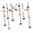 thumbnail image 3 of Tachiuwa Graduation Cap Garland Graduation Decoration Hanging Art Craft Bachelor s Charm Paper Party Backdrop Graduation Banner red, 3 of 10