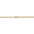 thumbnail image 4 of 14K Yellow Gold 1.50mm Diamond Cut Rope With Lobster Clasp Chain 24 IN, 4 of 5
