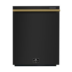غسالة الأطباق Forno FDWBI806724B ذات التحكم العلوي باللون الأسود 49 ديسيبل