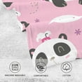 thumbnail image 4 of SKYSONIC Kawaii Panda Pink Hand Towels Set of 2, Cotton Bath Towel for Drying Face Hands Body ,Absorbent Lightweight Towels for Bathroom Ktichen Travel Gym, 16"x28", 4 of 7