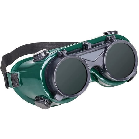 

Flip Up Goggles Welding Goggles Flip Up Plastic Glasses Shades Wrap Around Safety Eye Protection Glasses（1pcs)