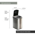 thumbnail image 2 of Hanover Hands Free Garbage Bin, Fingerprint resistant, Soft Close, Sensor Lid, 12 Liter/3.2 Gallon, 2 of 16