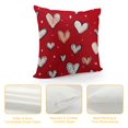 thumbnail image 4 of JEUXUS  Valentine Throw Pillow Covers Decorative Valentines Pillow Covers Rustic Valentines Day Pillow Covers, 4 of 5