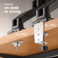 thumbnail image 4 of ONKRON Dual Monitor Arm for 13-32” Screens up to 17.6 lbs Each, Mount For 2 Monitors, 4 of 7