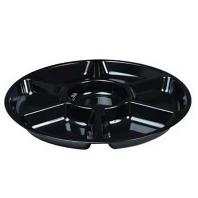 Fineline Settings 3510-BK Plateau de Service Noir Moyen 7 Compartiments