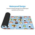 thumbnail image 5 of Disketp Gaming Mouse Pad Kawaii Sushi (2) Pattern Large Mouse Mat Long Extended Desk Pad Non-Slip Rubber Mice Pads Stitched Edges Thin Pad (11.8x31.5 Inch), 5 of 9