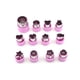 thumbnail image 1 of Advancent Molde para cortar de 12 piezas, accesorios para hornear en la cocina, molde de émbolo para alimentos con forma de fruta, troquel para hacer Herramientas y accesorios para hornear Violeta Advancent HA065410-02, 1 of 6