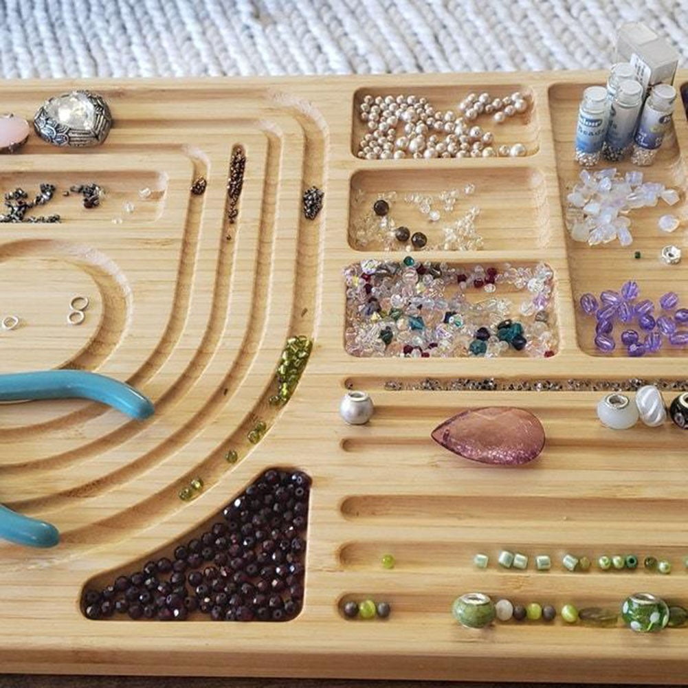 Geege Bamboo Combo Beading Board For Jewelry Bracelet And Other Jewelry  Necklaces 