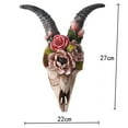 thumbnail image 3 of Resin Sheep Head Sculpture, Skull Wall Decorations Ornament Decor, 3 of 6
