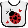 thumbnail image 3 of Inktastic Ladybug Lover Red and Black Girls Baby Bib, 3 of 4