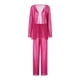 thumbnail image 3 of VISgogo, 2 uds., ropa de playa de tul para mujer, cárdigan de manga larga transparente de Color sólido + conjunto de pareo de pantalones largos para mujer, S/M/L VISgogo  moda, 3 of 9