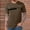 Brown, variant on SYMOID Men's M Casual T-Shirt, Black - Stretchy 95% Polyester 5% Spandex Blend, Chest Pocket & Subtle Graphic, Wrinkle-Resistant Everyday Comfort