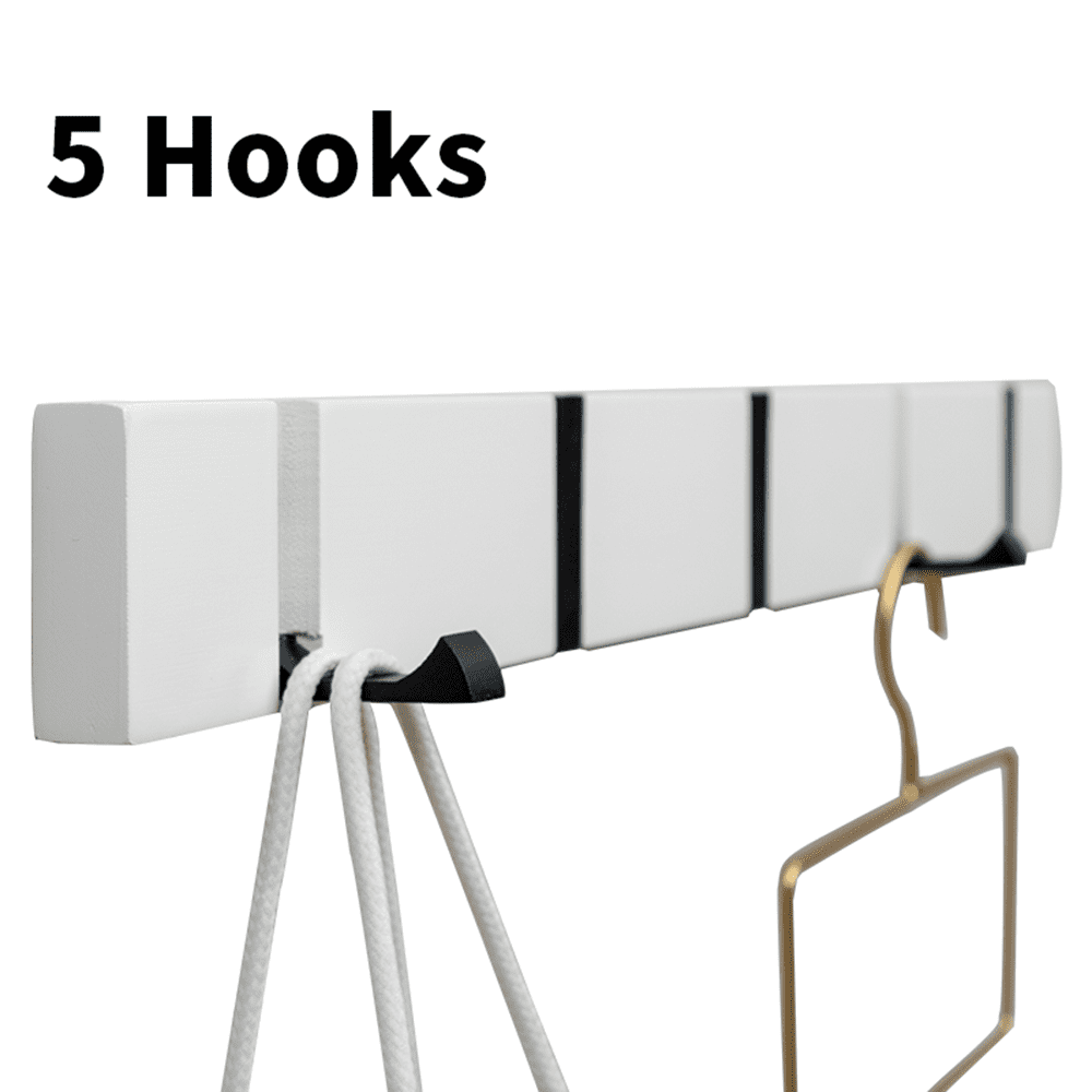 Retractable Hooks Rack, Wall Mounted Coat Hook, Folding Coat Hooks for