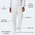 thumbnail image 4 of Pantalón deportivo Hanes EcoSmart sin bolsillo para hombre, color blanco, talla L, 4 of 7